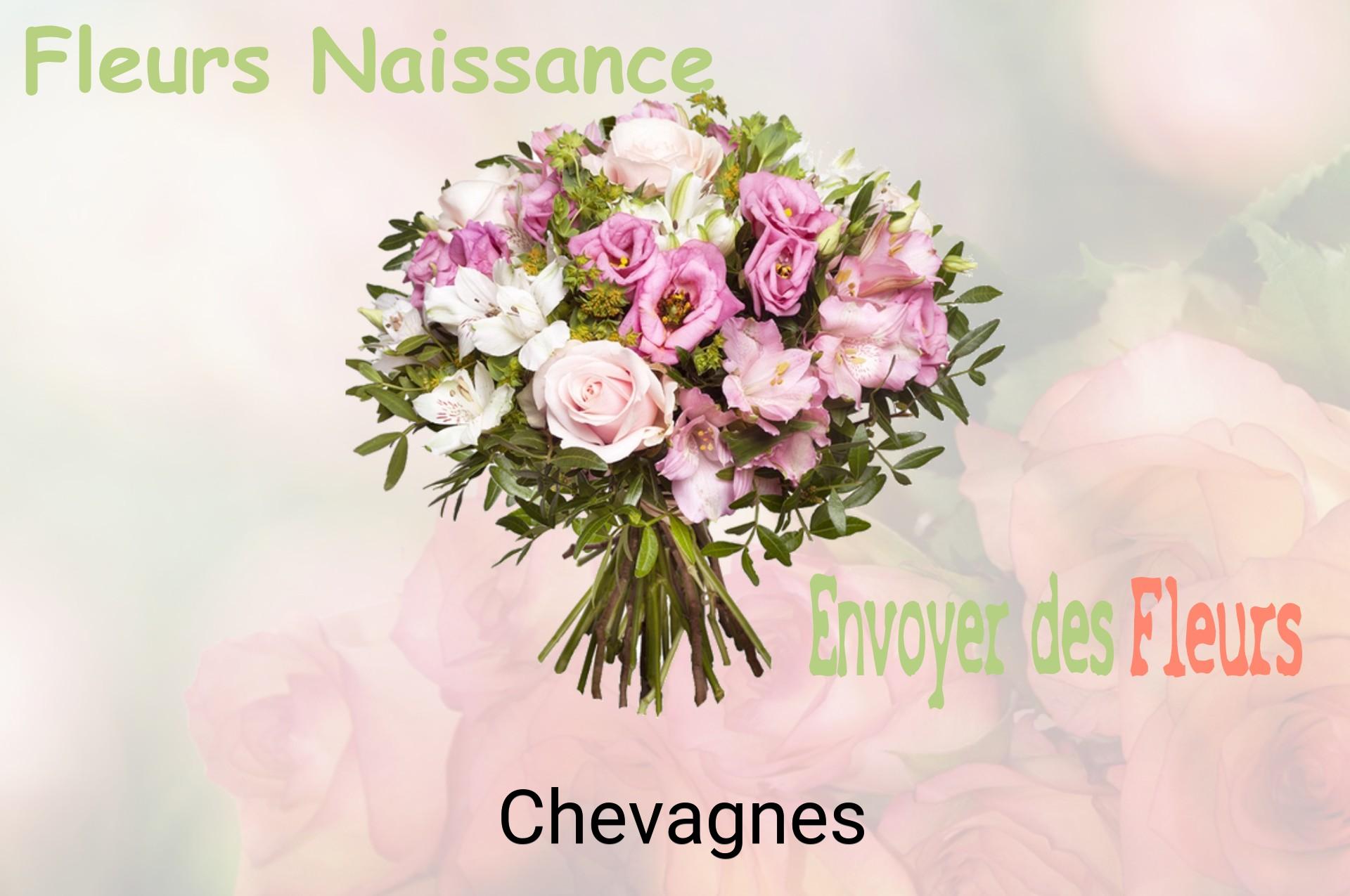 Bouquet de fleurs de naissance livré à Chevagnes